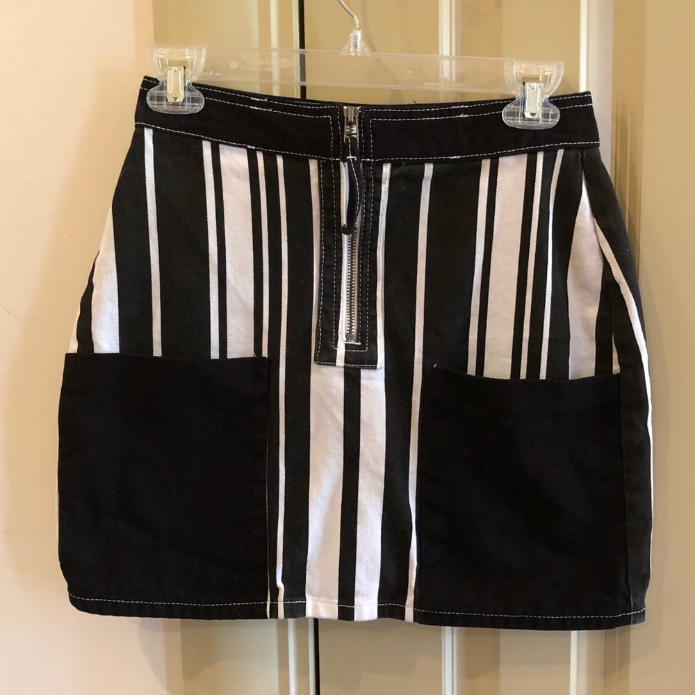 BDG Urban Outfitters Black White Stripe Skirt